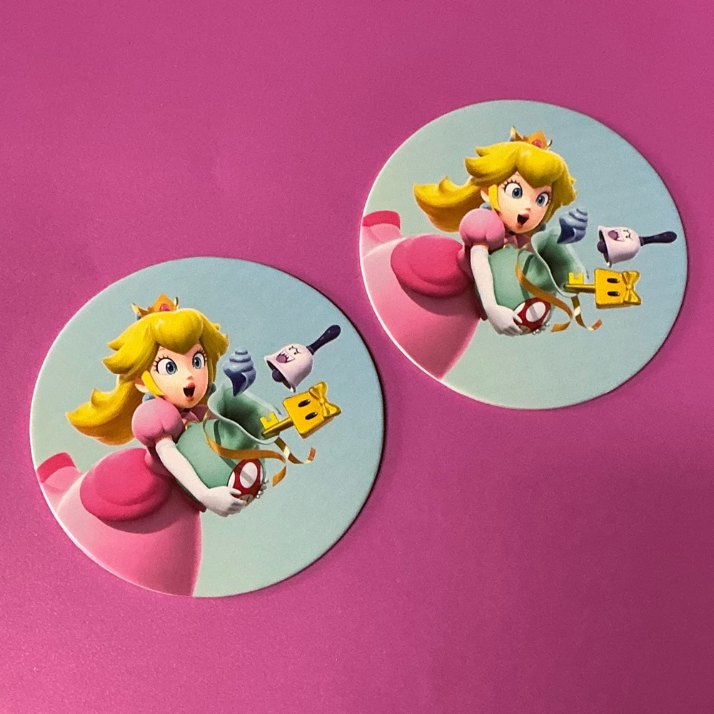 2 Princess Pouch Out Items Cardboard Game Topper